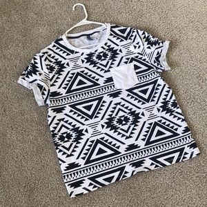 H&M Aztec Print T-shirt